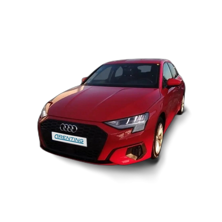 Renting Audi A3 Sportback 30 TFSI S tronic Rojo 1