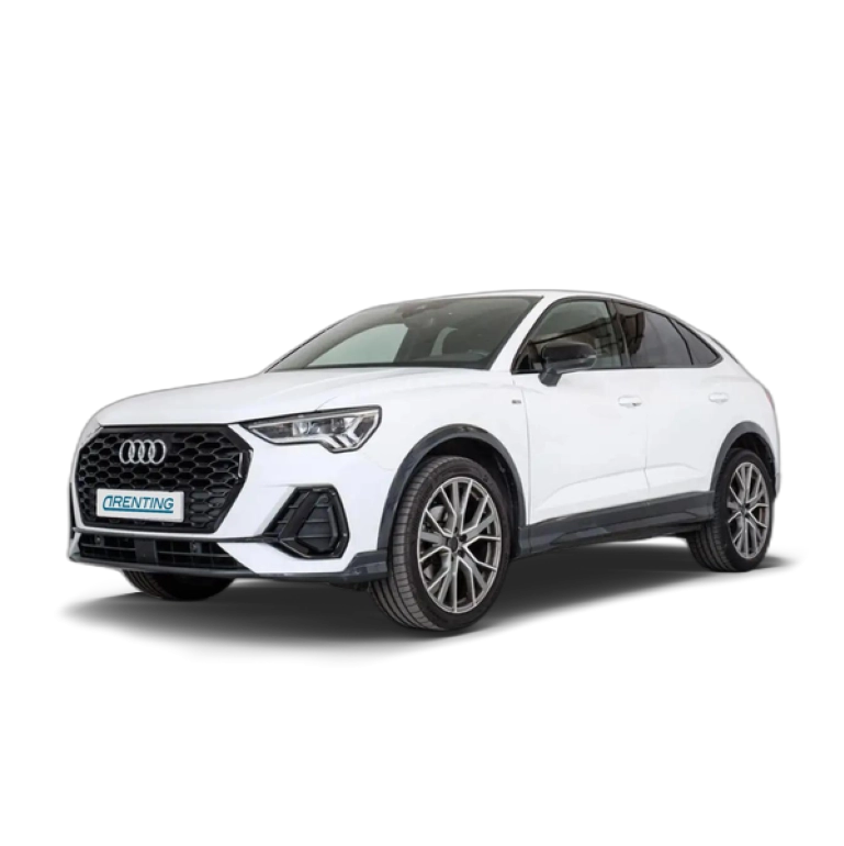 Renting Audi Q3 Sportback 35 TDI Black line S tronic Blanco 2