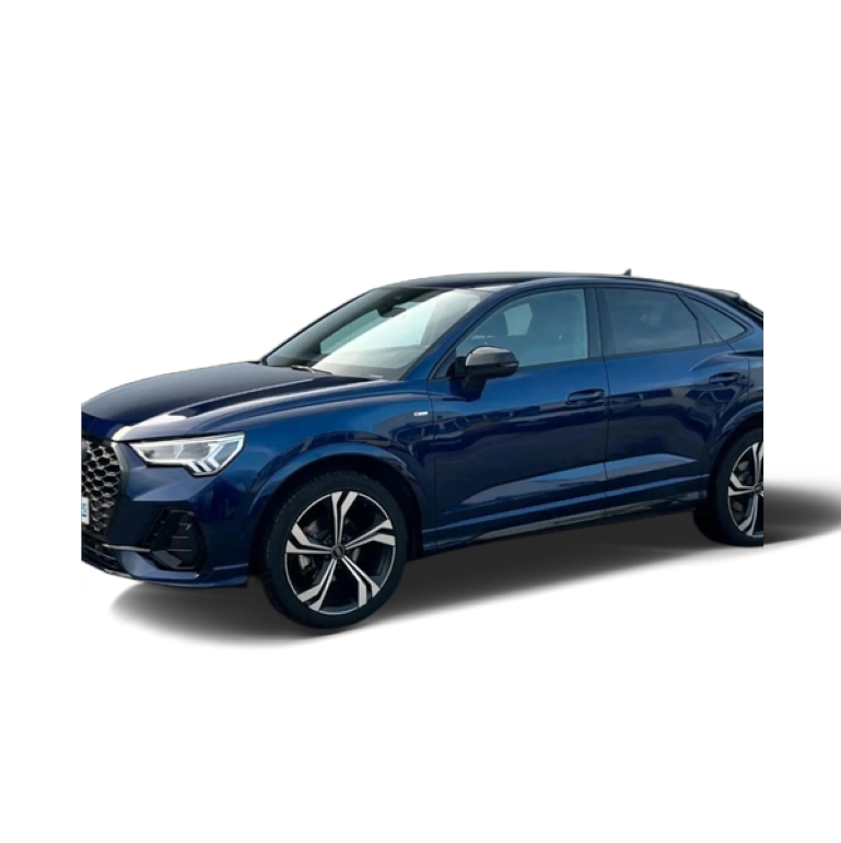 Renting Audi Q3 Sportback 35 TDI S line S tronic Azul