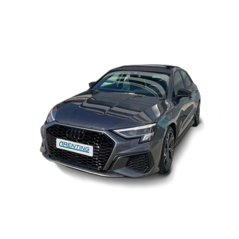 Renting Audi A3 Sportback 35 TFSI Black line S tronic Gris 1