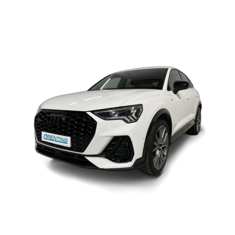 Renting Audi Q3 Sportback 40 TDI Black line quattro S tronic 147kW Blanco