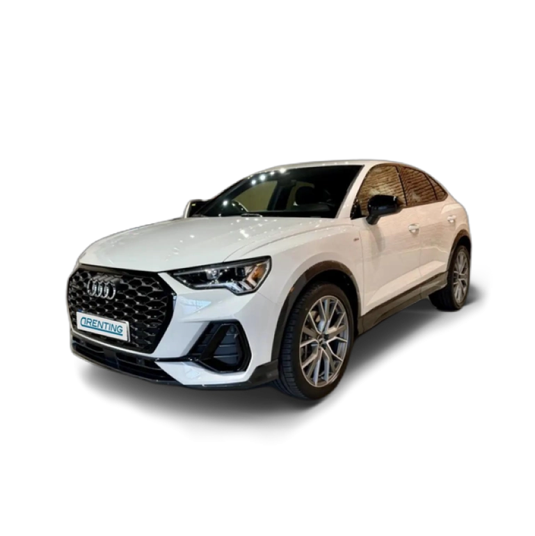 Renting Audi Q3 Sportback 40 TDI Black line quattro S tronic Blanco 1