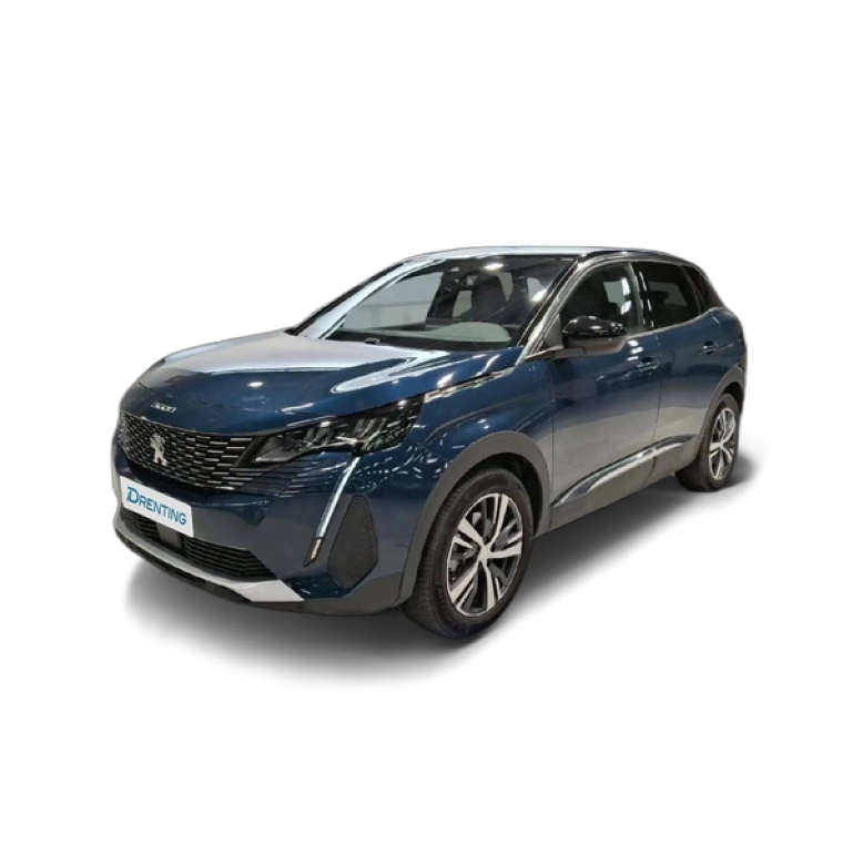 Renting Peugeot 3008 1.2 100KW  eDCS6 Allure Pack Azul
