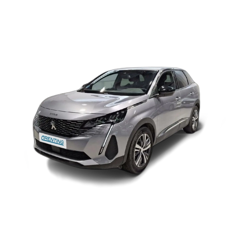 Renting Peugeot 3008 1.2 100KW  eDCS6 Allure Pack Gris