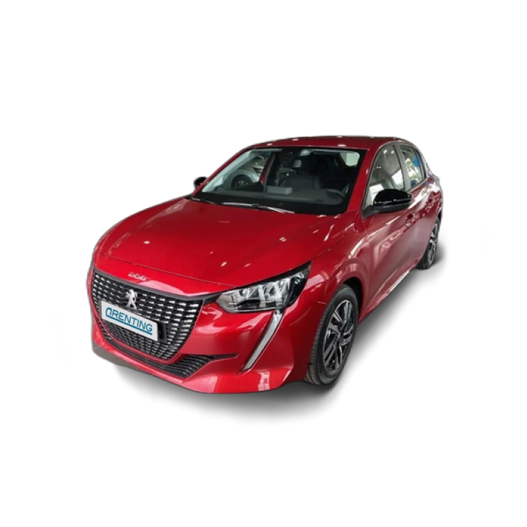 Renting Peugeot 208 1.2 Puretech S&amp;S Active Pack EAT8 100 Rojo