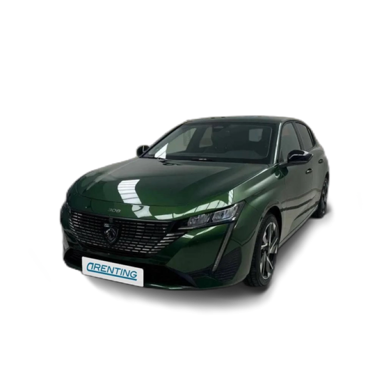 Renting Peugeot 308 1.5 BlueHDi S&amp;S Allure EAT8 130 Verde 1