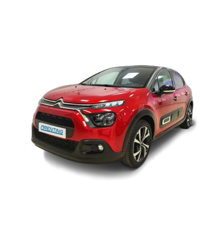 Renting Citroen C3 1.5BlueHDi S&amp;S Shine 100 Rojo