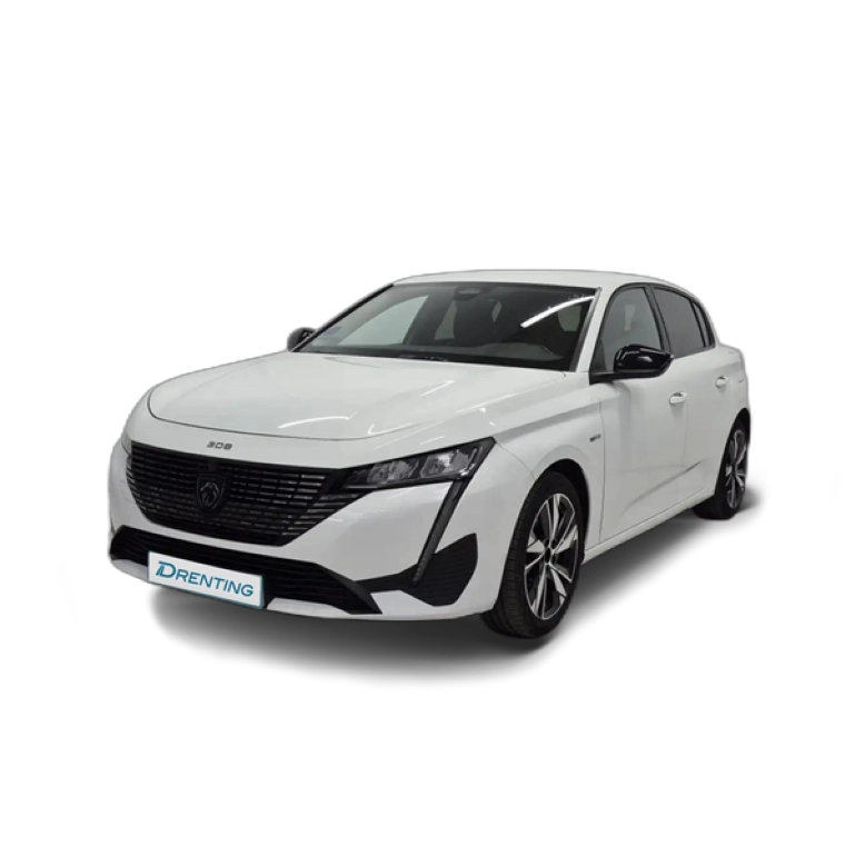Renting Peugeot 308 1.6 Hybrid Allure EAT8 180 Blanco
