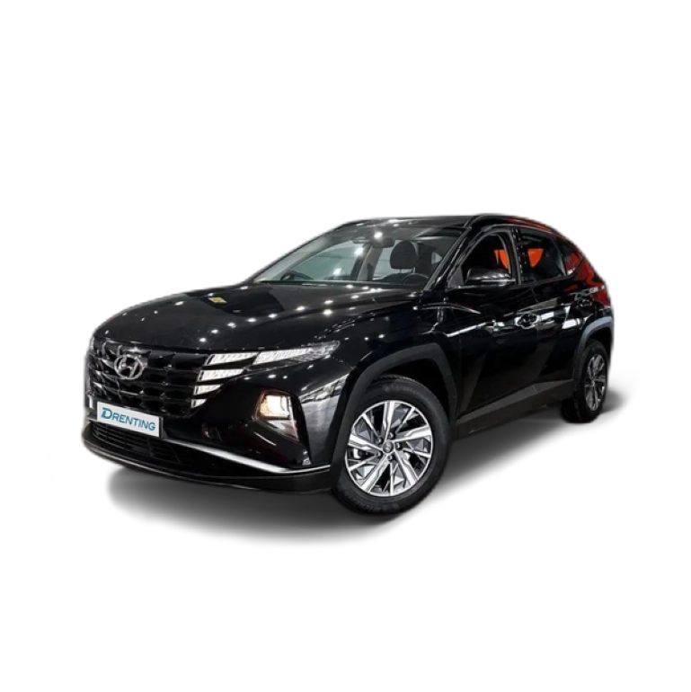 Renting Hyundai TUCSON 1.6 TGDI 169kW HEV Maxx Auto S/Cable Re. Negro