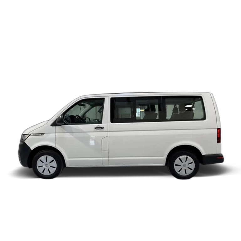 Renting Volkswagen T5 Caravelle 2.0TDI Batalla Corta 110kW Aut Blanco
