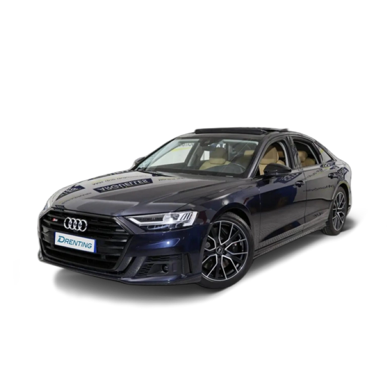 Renting Audi A8 4.0 TFSI Quattro 571cv Azul