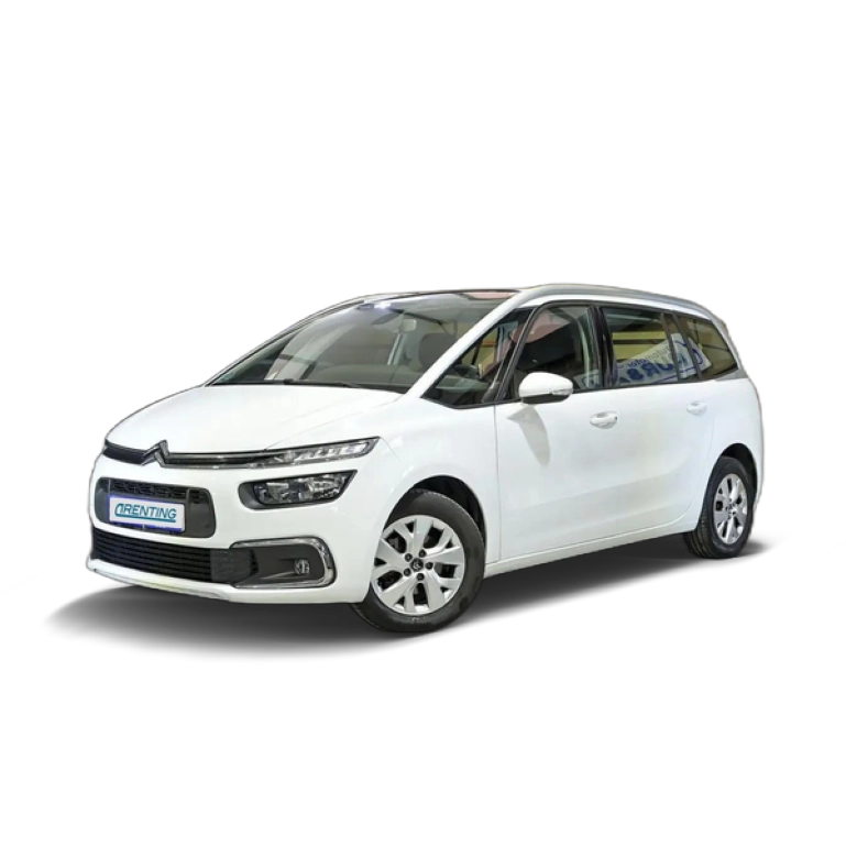 Renting Citroen C4 Grand  Spacetourer PureTech 96KW 130CV SS 6v Live Blanco