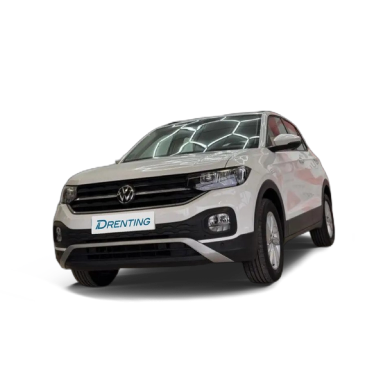 Renting Volkswagen T-Cross Pequeño Manual de 5 Puertas Blanco
