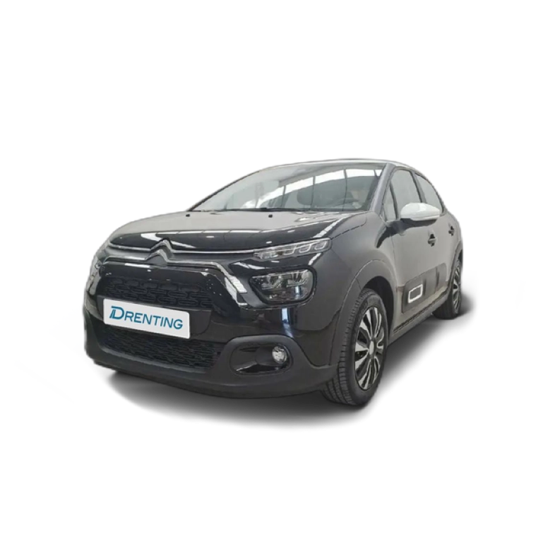 Renting Citroen C3 PureTech 60KW (83CV) Plus Negro