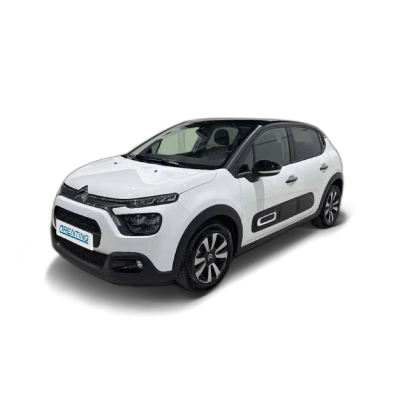 Renting Citroen C3 PureTech 60KW (83CV) Shine Blanco 2