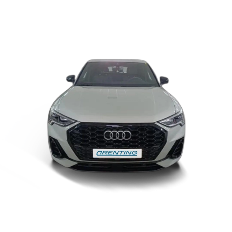 Renting Audi Q3 Sportback 35 TDI Black line S tronic Plateado
