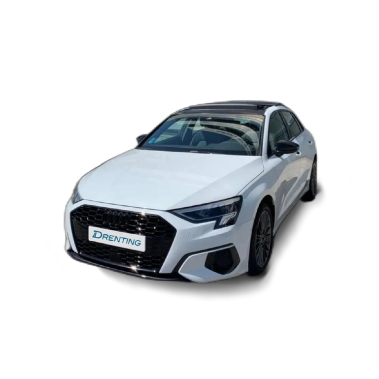 Renting Audi A3 Sportback 35 TFSI Black line S tronic Blanco 1