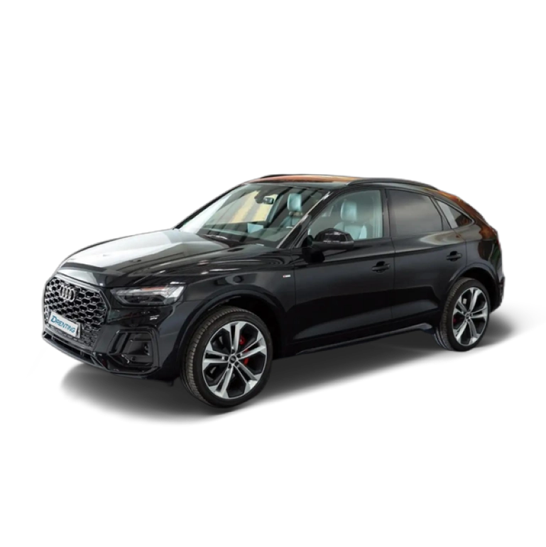 Renting Audi Q5 Sportback 40 TDI quattro-ultra Black line S tronic Negro 1