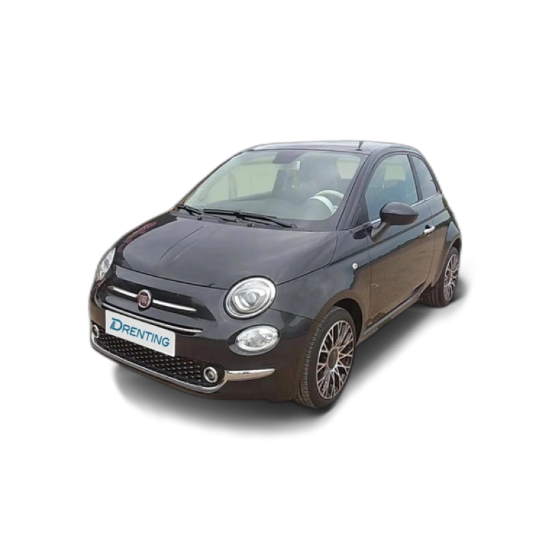 Renting Fiat 500 1.0 Hybrid 51KW (70 CV) Negro