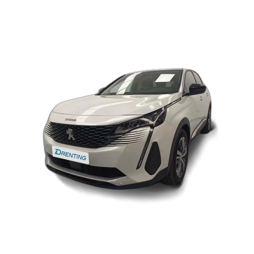 Renting Peugeot 3008 1.2 100KW  eDCS6 Allure Pack Blanco