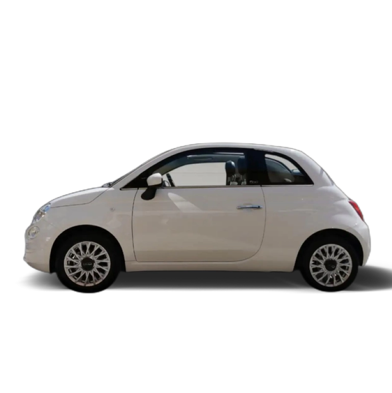 Renting Fiat 500C 1.2 Lounge Blanco