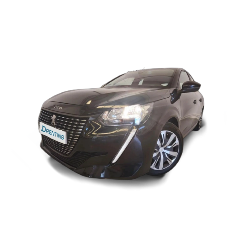 Renting Peugeot 208 1.2 Puretech S&amp;S Active Pack 100 Negro 1