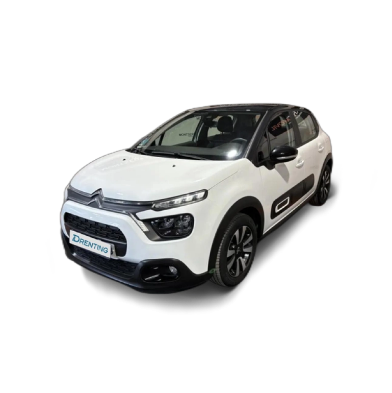 Renting Citroen C3 1.2 PureTech S&amp;S Feel Pack 83 Blanco 2