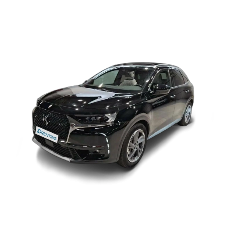 Renting DS Automobiles DS 7 Crossback 1.6 E-Tense 300 Auto 4WD Rivoli Negro