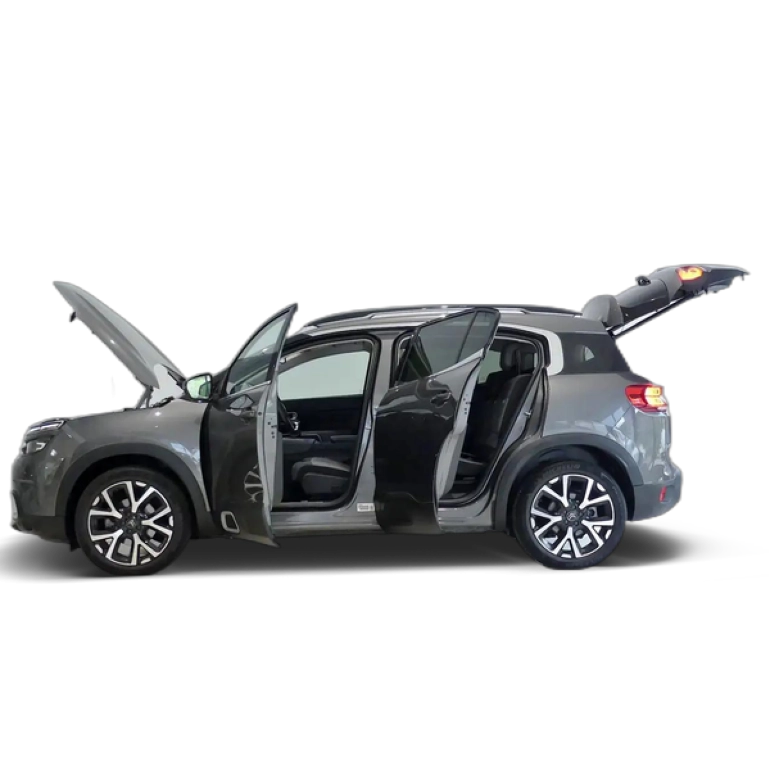 Renting Citroen C5 Aircross 1.6 HYBRID 225CV SHINE AUTO 165KW 5P Gris