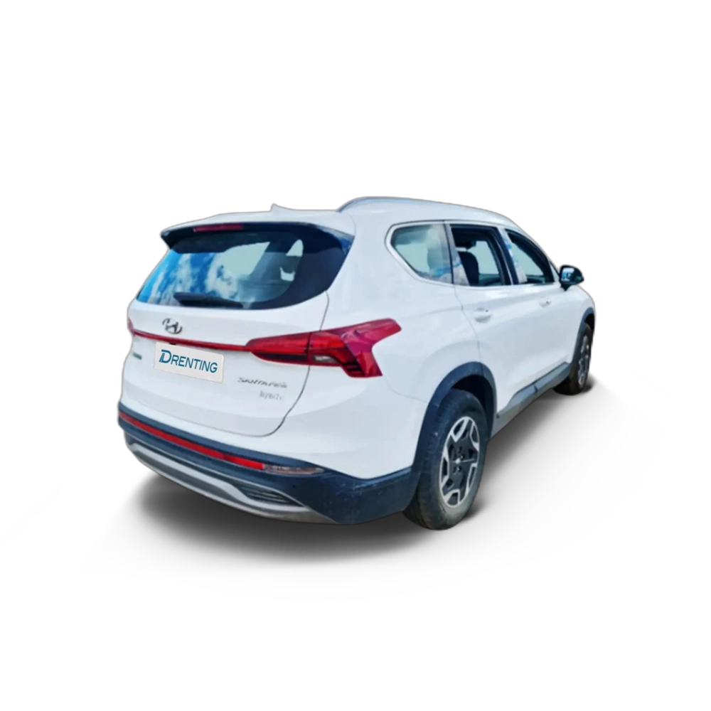 Renting Hyundai SANTA FE 1.6TGDI HEV Klass 7pl 2WD 6AT Blanco