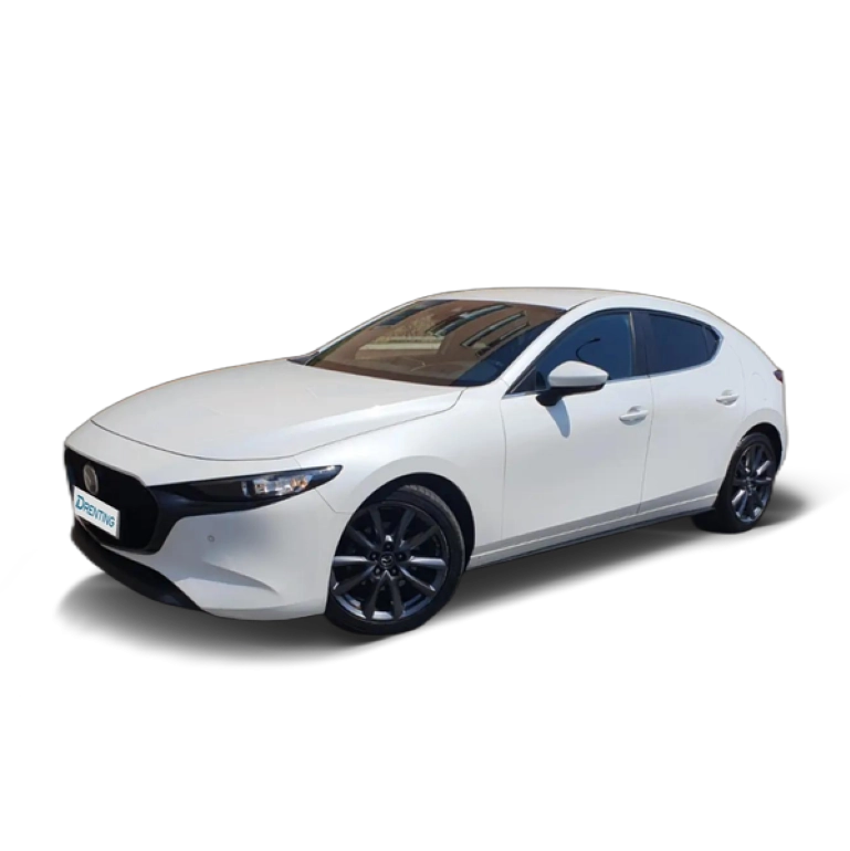 Renting Mazda 3 2.0 e-Skyactiv-G Zenith Safety Aut. 90kW Blanco