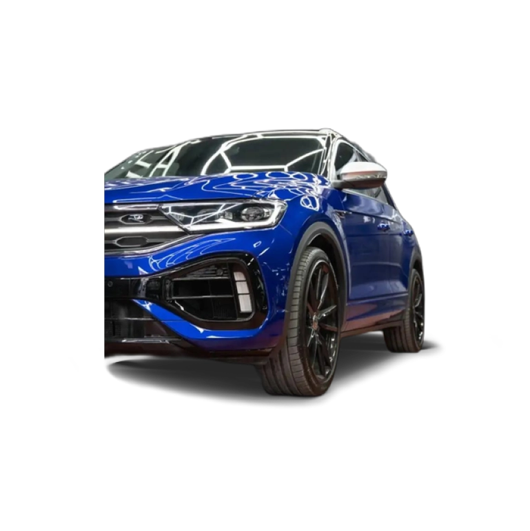 Renting Volkswagen T-Roc 2.0 TSI 221 kW R 4Motion DSG7 Azul