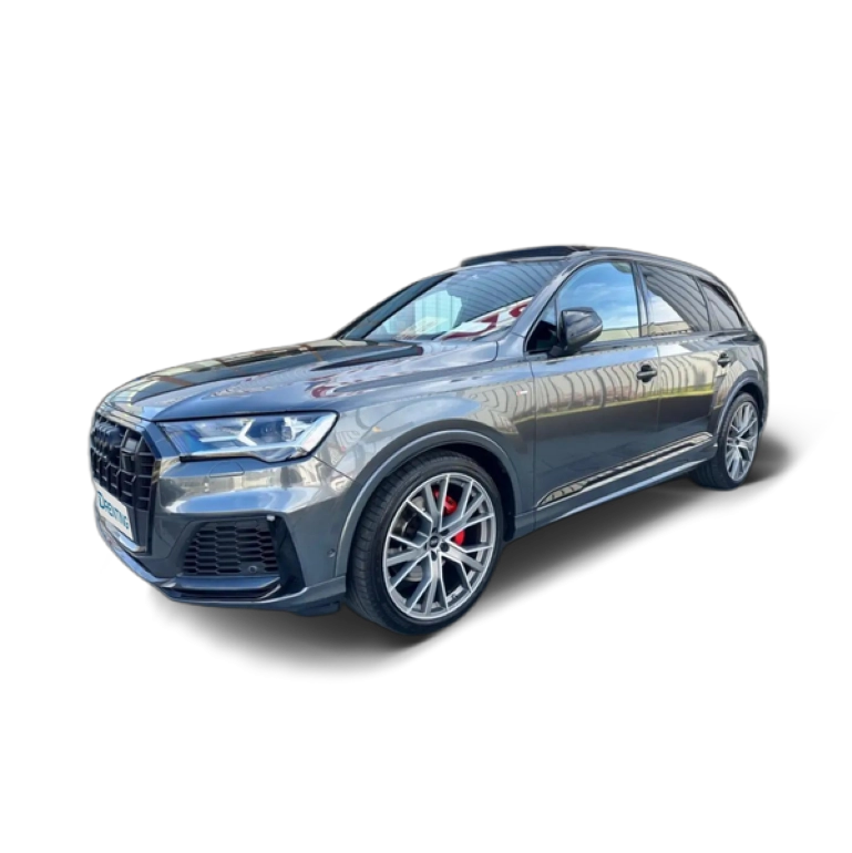 Renting Audi Q7 50 TDI Black line plus quattro Gris