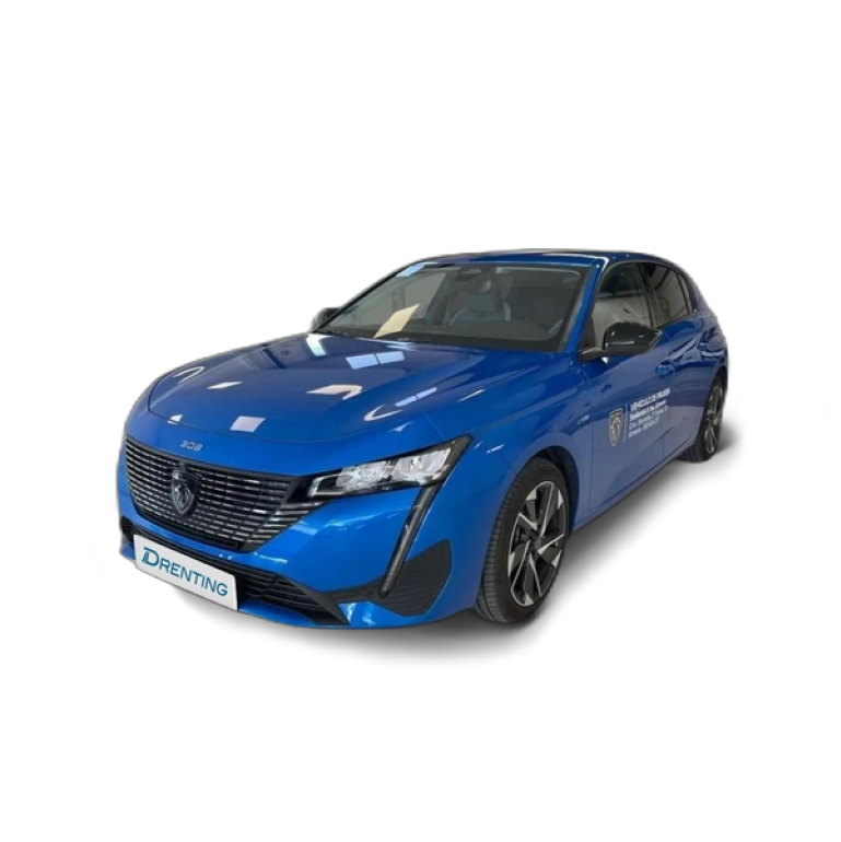 Renting Peugeot 308 5P  Hybrid 180 eEAT8 Allure Pack Azul