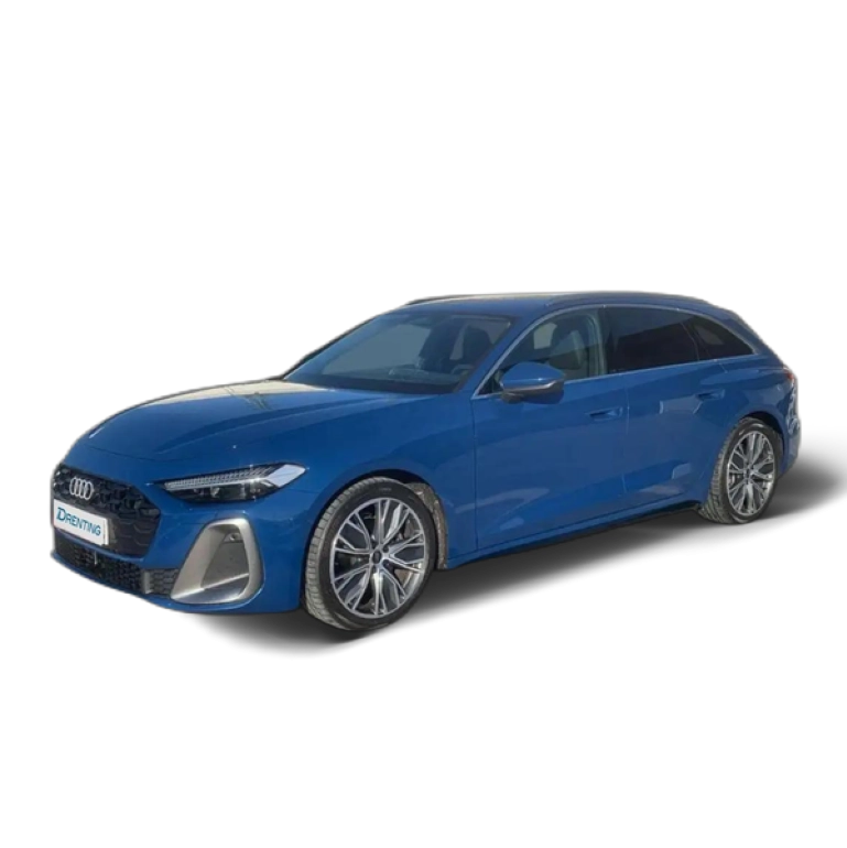 Renting Audi A5 Avant TFSI Black line 204 S tronic Azul