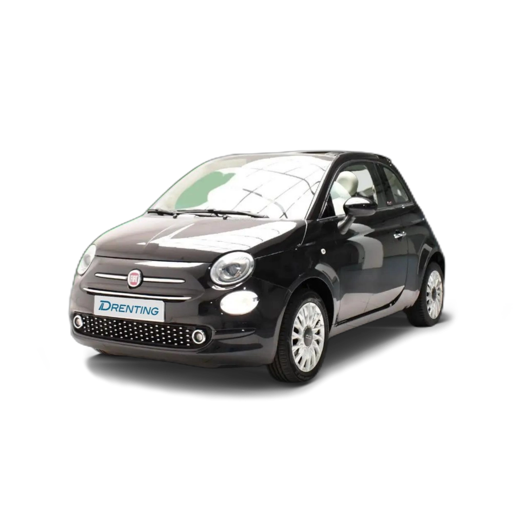 Renting Fiat 500 CABRIO LOUNGE 1.2 69 CV 2P Negro