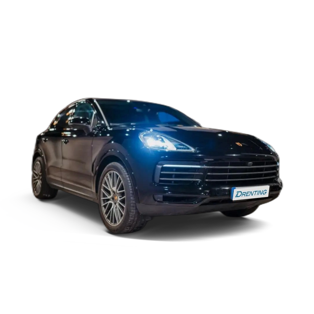 Renting Porsche Cayenne E-Hybrid Platinum Edition Coupé Aut. Negro