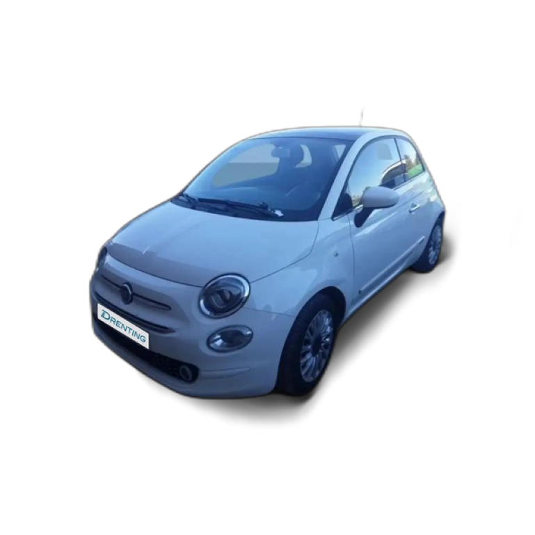 Renting Fiat 500 Lounge 1.2 8v 51KW (69 CV) GLP Blanco