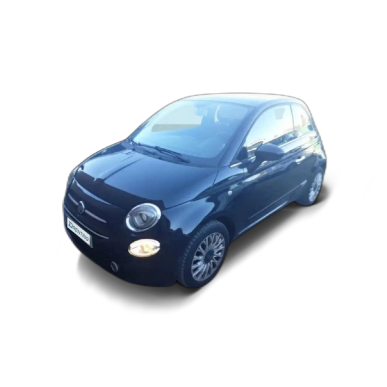 Renting Fiat 500 Lounge 1.2 8v 51KW (69 CV) GLP Negro 1