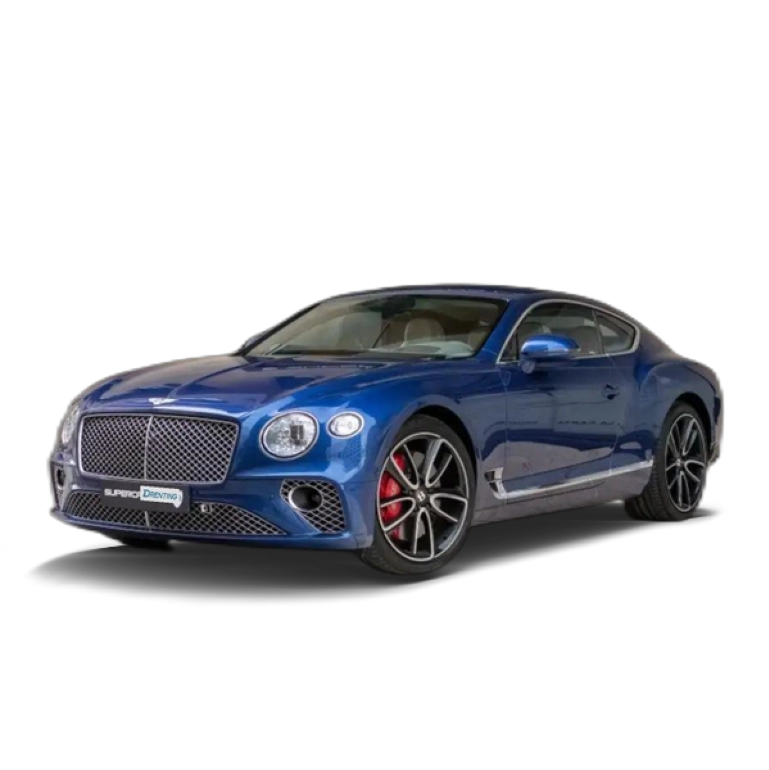 Renting Bentley Continental GT Mulliner W12 Aut. Azul