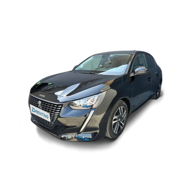Renting Peugeot 208 PureTech 73kW (100CV) Allure Negro