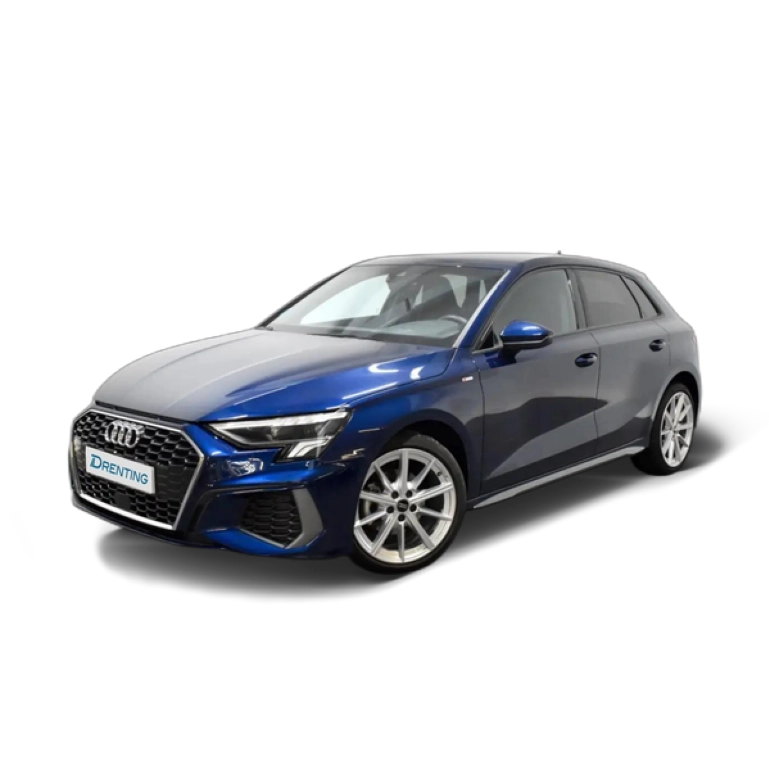 Renting Audi A3 Sportback 30 TFSI S line S tronic Azul