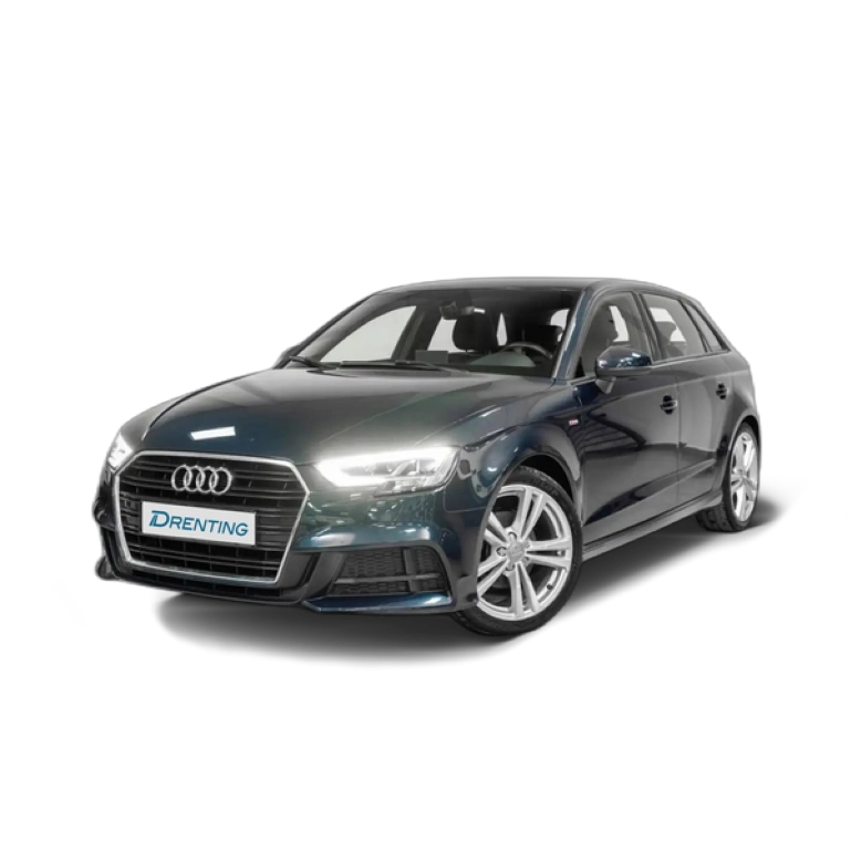 Renting Audi A3 Sportback 35 TFSI S line 110kW Azul