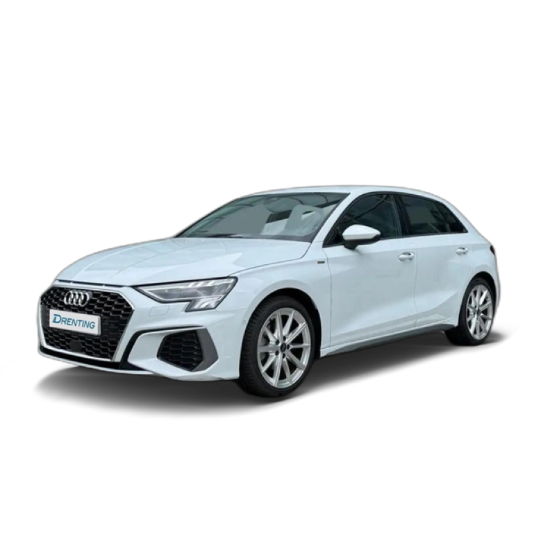 Renting Audi A3 Sportback 35 TFSI S line S tronic Blanco
