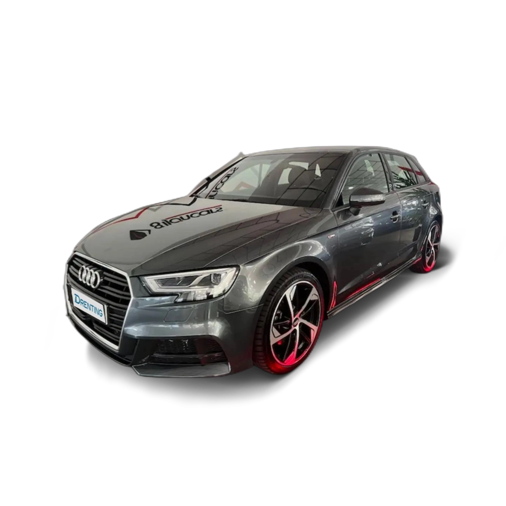 Renting Audi A3 Sportback 35TDI Black line S tronic Gris