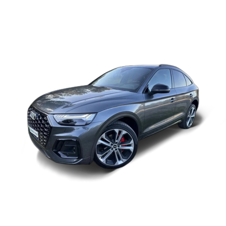 Renting Audi Q5 Sportback 40 TDI quattro-ultra Black line S tronic Gris