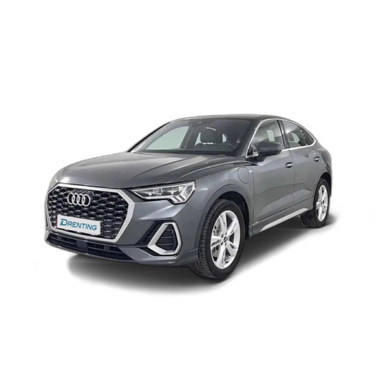 Renting Audi Q3 Sportback 45 TFSIe Black line S-tronic Gris