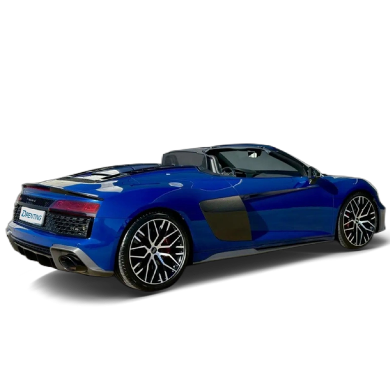 Renting Audi R8 Spyder V10 FSI Performance quattro S tronic 456kW Azul