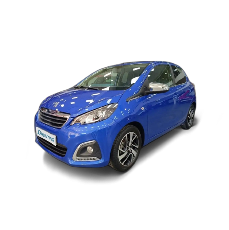 Renting Peugeot 108 Top! 1.0 VTi S&amp;S Allure 72 Azul