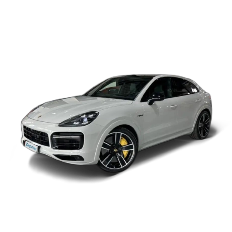 Renting Porsche Cayenne Turbo S E-Hybrid Coupé Aut. Gris